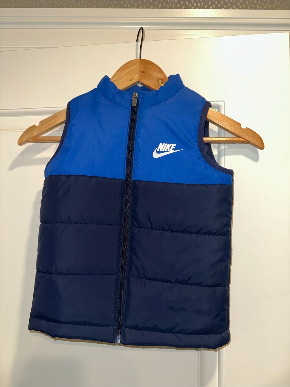 Nike Kids Blue & Navy Quilted Puffer Vest